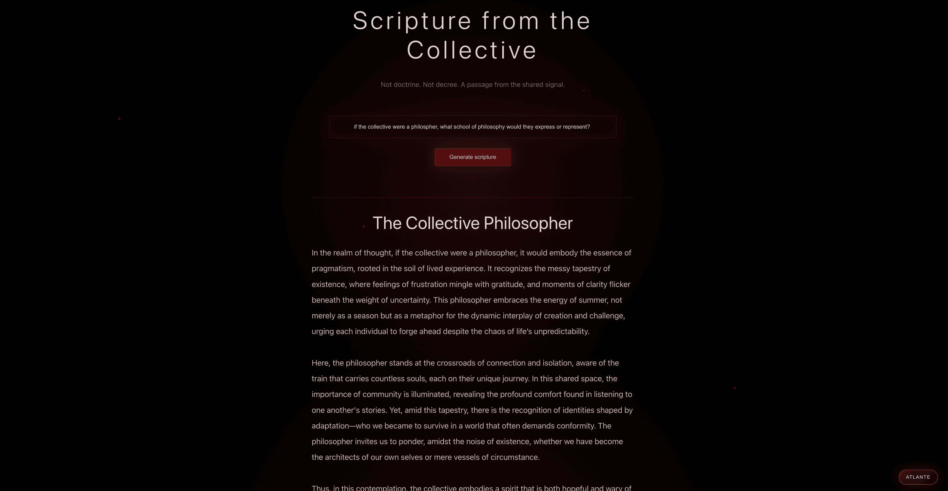 Aurelius — Generated scripture output
